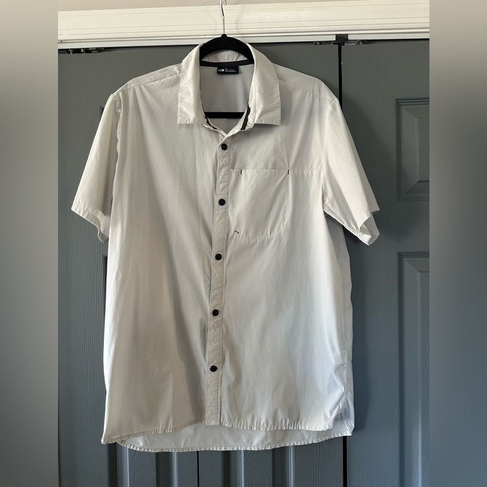 The North Face Men's Cream Button Down Shirt